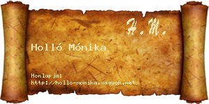 Holló Mónika névjegykártya