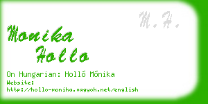 monika hollo business card